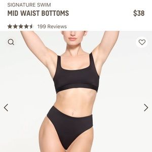 SKIMS mid waist bathing suit bottoms